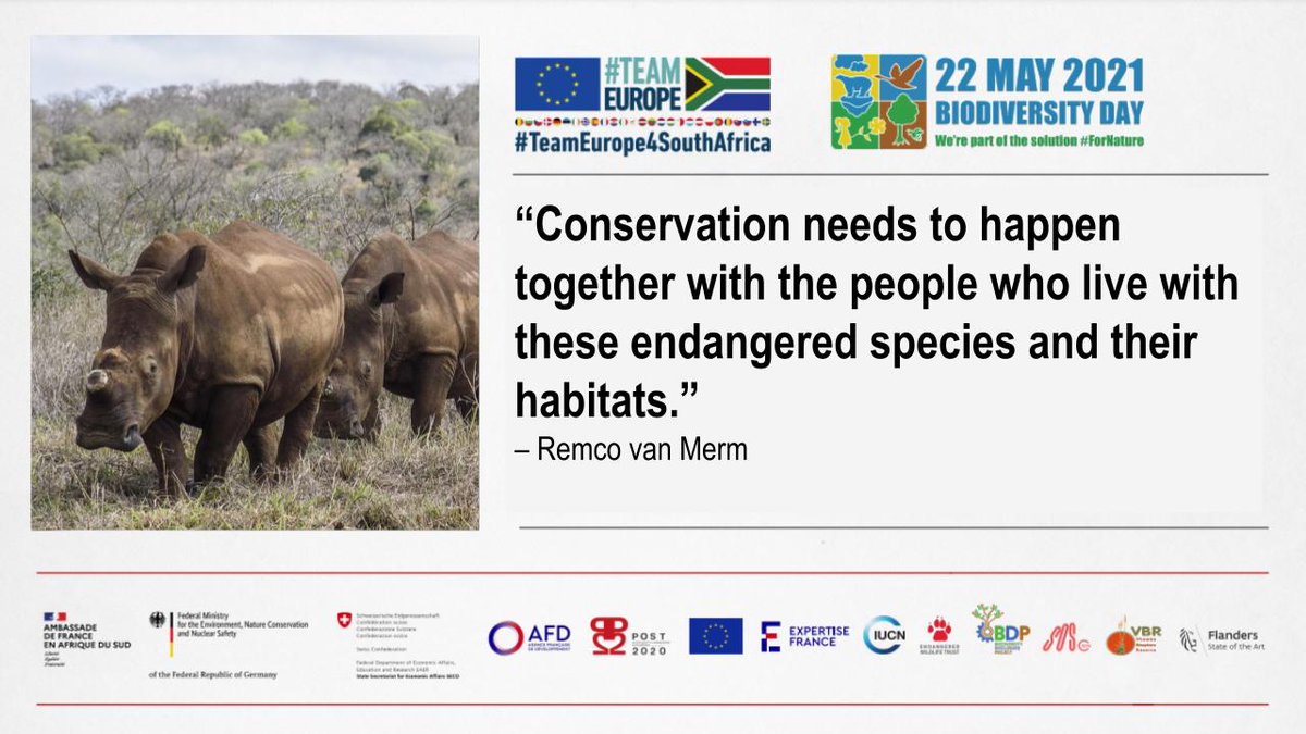 ClimateWeekSA's tweet photo. βWe have been able to fund 44 projects across sub-Saharan Africa to respond to challenges brought by Covid-19.β β Remco van Merm, species conservation grants coordinator at @IUCN
#ForNatureRSA #BiodiversityDay #TeamEurope #GreenRecovery #SaveOurSpecies https://t.co/XLZYUZEF1f