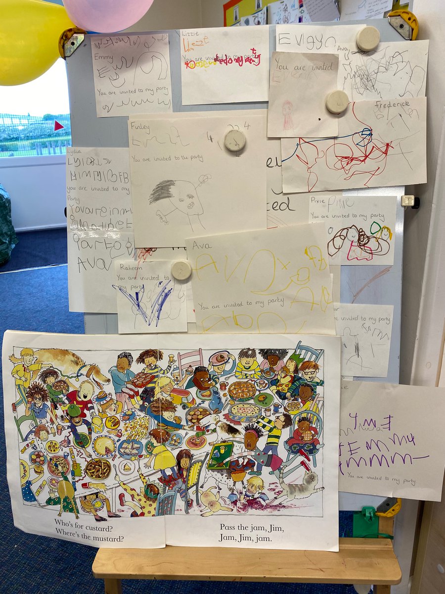 IPMATGawthorpe's tweet photo. We have been planning a party in Nursery. Making shopping lists, writing invitations and voting for our favourite party sandwich #gcanursery #democracy #childreninterest https://t.co/1FZ5deAlC4