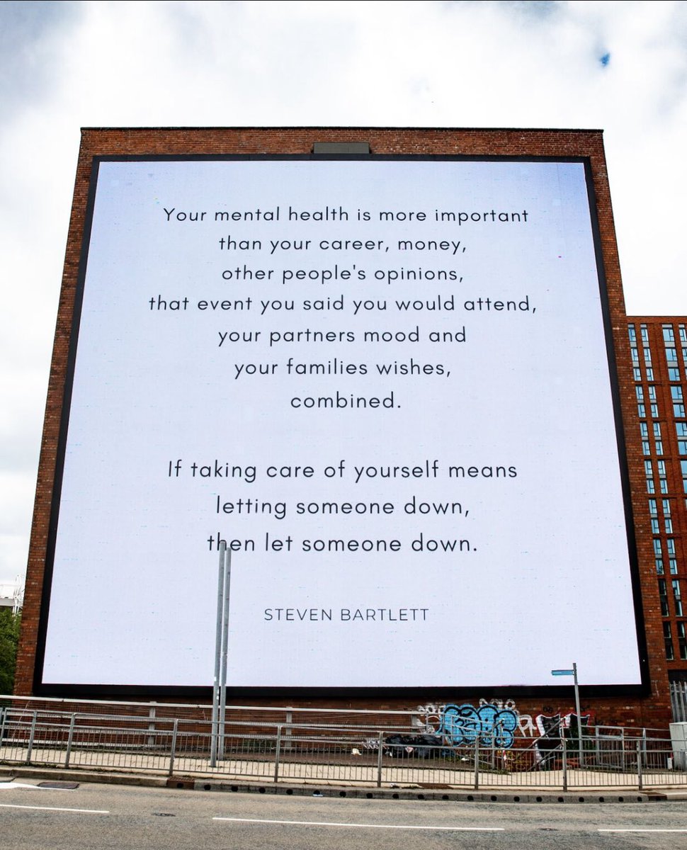 simonapresents's tweet photo. This 👇🏻. Thank you @SteveBartlettSC  for the reminder. If anyone is struggling then get in touch! It’s not selfish to look after you! #MentalHealthAwarenessMonth https://t.co/U8rwYDS9J8