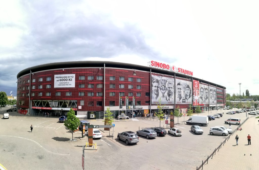 StadionEden's tweet photo. Sweet home of the DOUBLE WINNERS @slaviaofficial #StadionEden 🏟️ #SKSdouble 🏆🏆 https://t.co/wp9kgO2mNO