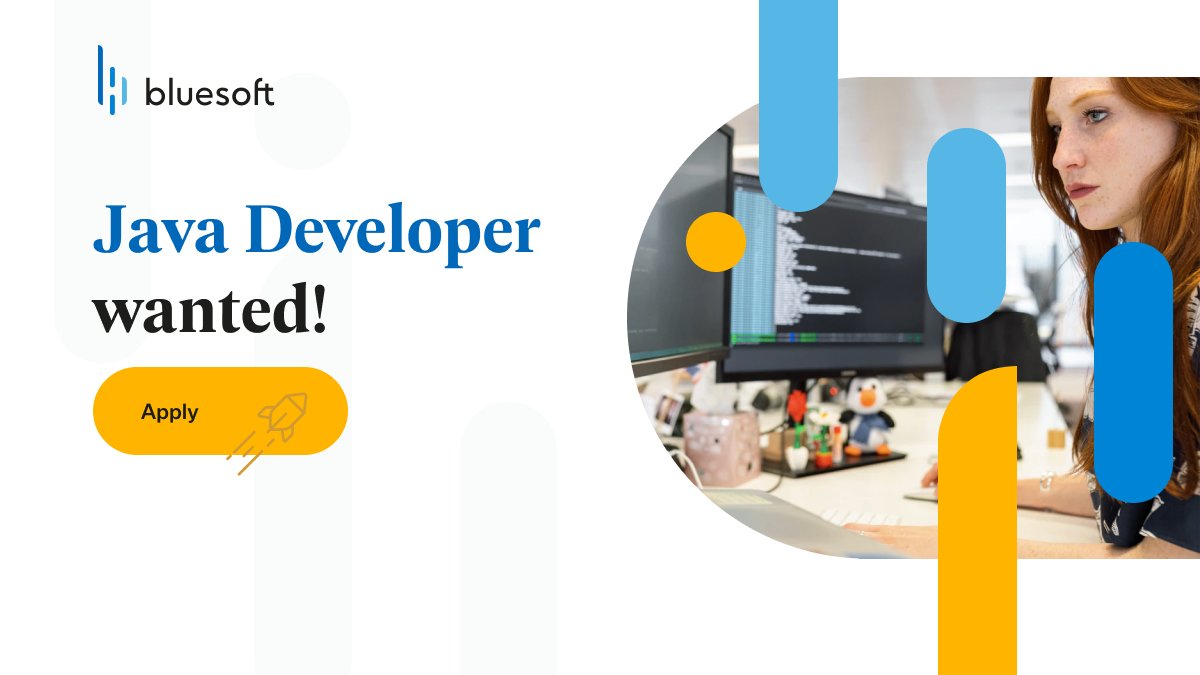 Are you looking to join a team of Java experts who know how to make the most of emerging tools and approaches? 
🔍 Explore our open Java developer position; you're bound to find a great opportunity!
🚀 bluesoft.com/careers/ 
#joinbluesoft #career #javadeveloper