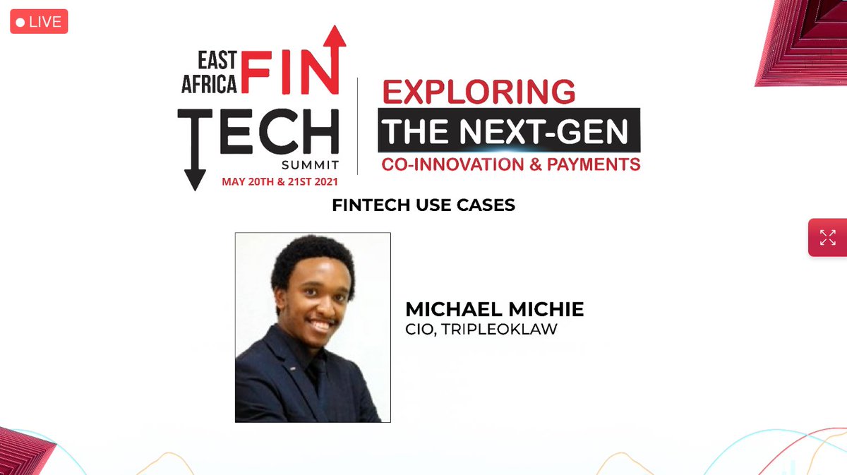 dx5ve's tweet photo. @Michaelisseth, the CIO at @TripleOKlawLLP, about to dive deep into Fintech use cases. #CIOEA #CIOWebinarSeries #CIOFintechSummit https://t.co/UIOyrKnJUW
