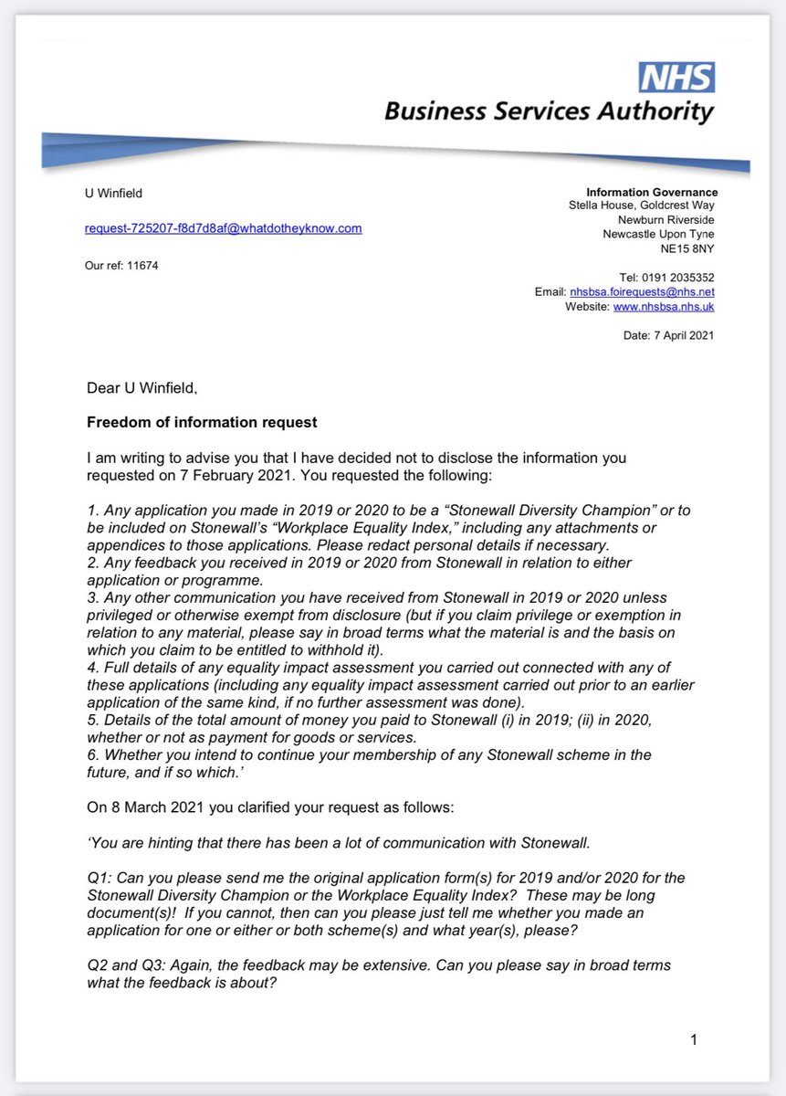 mimmymum's tweet photo. I encourage anyone who works for a public body that’s a member of the @stonewalluk Champions scheme, to pass this letter to their management.

It’s a brilliant &amp; justified response to transphobes vexatious FOI requests to try and discredit Stonewall!👏🏻

👉🏻 https://t.co/fQCihr4b3P https://t.co/X2ue42pT8C