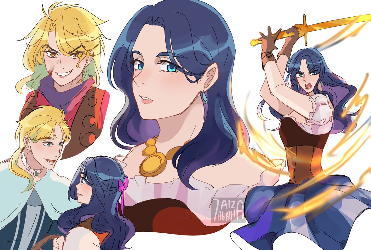 Phantom blood genderbend Fem jona designed by @ferimarife2 #jojo  #JojosBizarreAdventure #jonathanjoestar #diobrando #dio #erinapendleton  #jjba #jjbafanart, image size:1200x809