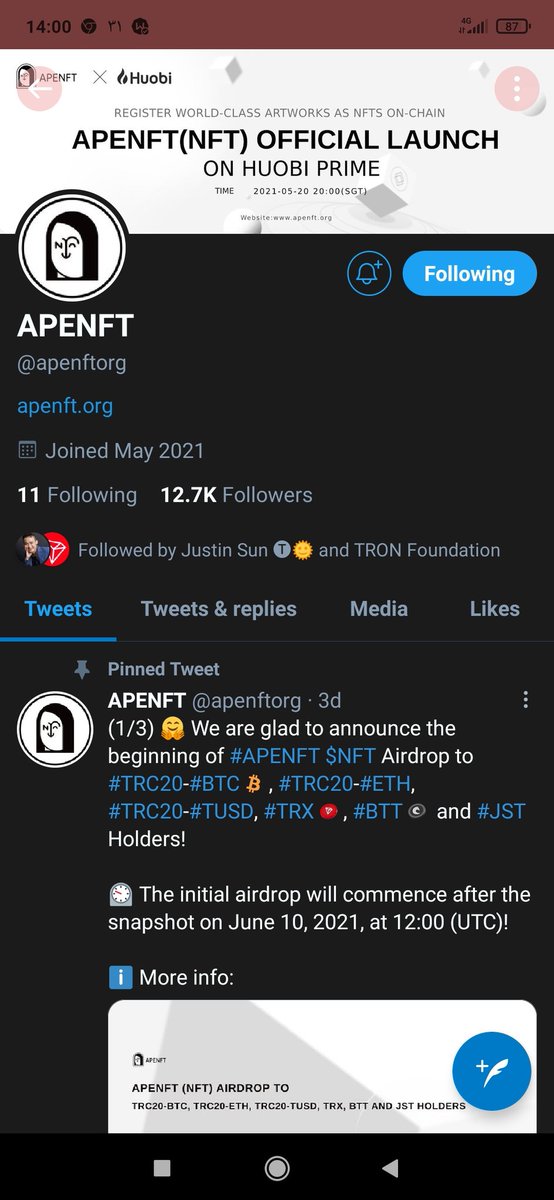 MostafaKabiri6's tweet photo. @justinsuntron @apenftorg TDmb99w3SggVpSmz9coHiZAXMUGepqgvAH https://t.co/SkGqINMurF