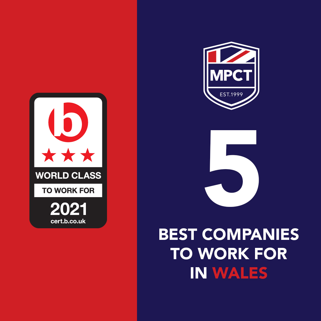 MPCT_HQ's tweet photo. It's official! MPCT is the 5th Best Company to Work For in Wales by @bestcompanies! 🏆

We're ecstatic to achieve this position and improve on our 13th place position in 2020!

Stay tuned for:
⭐ Top 25 Training and Education Companies
⭐ Top 100 Mid-Sized Companies in the UK https://t.co/PB5CJ3YFq3