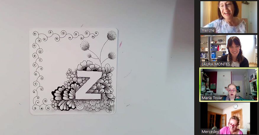 diversolidaria's tweet photo. La creatividad es inventar, crecer, divertirse, cometer errores... Y lo hemos puesto en práctica con nuestr@s pacientes y supervivientes oncológicos de la mano de #elultimotangle que virtualmente les ha guiado en esta experiencia on line. El resultado: siempre único y especial. https://t.co/I4tNXdiZTx