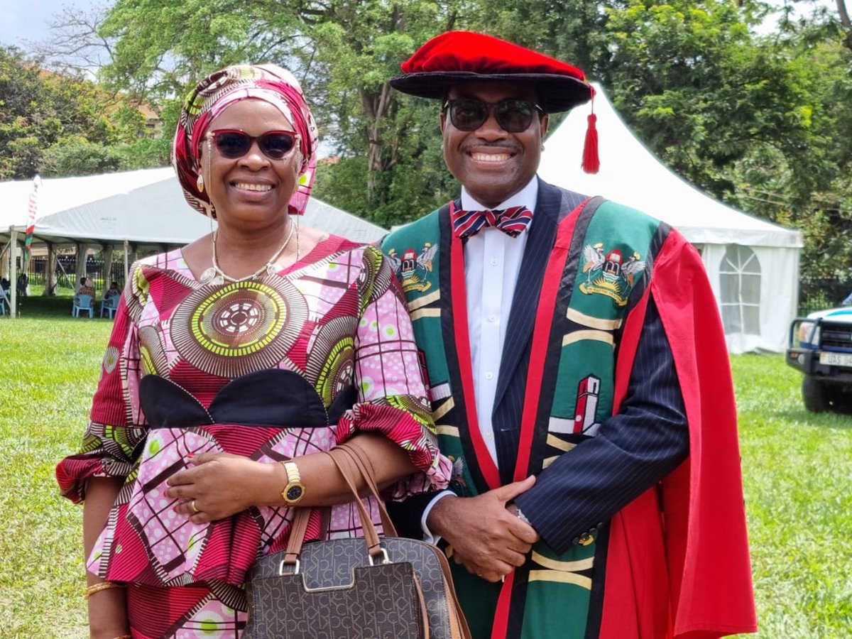 I am proud to have accompanied my 'Big Boss' Dr. <a href="/akin_adesina/">Dr. Akinwumi A. Adesina, CON, CGH</a> - Africa's Optimist in Chief, to <a href="/Makerere/">Makerere University</a> University, Kampala, #Uganda, where he received an honorary Doctor of Letters.