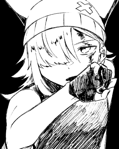 黒ベタやタッチの部分を気合で塗ってた…ら、最近腱鞘炎が元気になってきたのでちょっと楽するようにしてる 