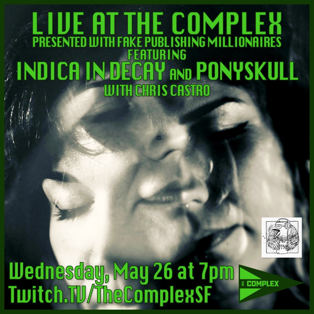 🚨SHOW ALERT!🚨 Catch my live-streamed performance at <a href="/thecomplexsf/">The Complex Studio</a> on Wed May 26th! Watch from anywhere at twitch.tv/thecomplexsf!! It starts at 7pm PST 🥳

#LiveMusic #Livestream #NewMusicFriday #NewMusic #Synthpop #IndieMusic #RecordingStudio #Twitch #TwitchStreamer #synthfam