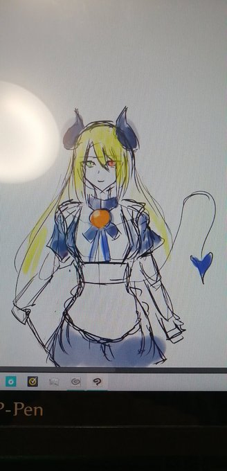 オリキャラ想像しようぞってことで雑に描いてみた
オッドアイいいな... 