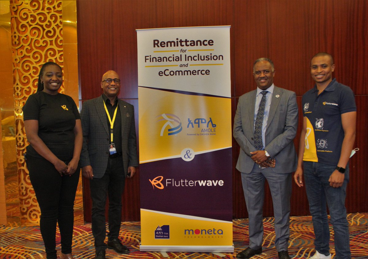 myamole's tweet photo. Flutterwave Partners with Amole to Facilitate Remittances into Ethiopia to Amole's Digital Wallet and Bank Accounts
 #myamole #shopwithamole  #በአሞሌይክፈሉ #አሞሌ #launch #digitalpayments #Africa #fintech #ecommerce #innovation #digital #digitaltransformation https://t.co/YZww9wMpkI