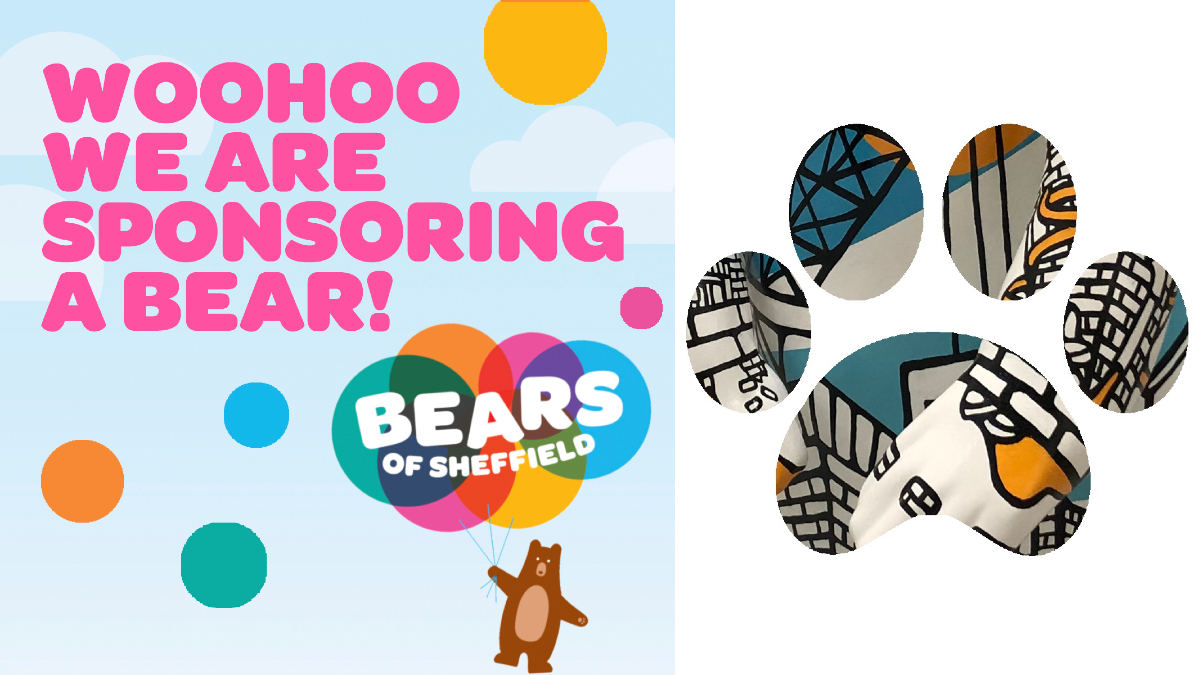 We are 'beary' excited to share with you a glimpse of the Bear we are sponsoring for the #BearsofSheffield trail to raise money for The Sheffield Children's Hospital! His name is Doug and he’s been designed by the fantastic @Jo_Peel. Keep your eyes peeled for further updates…