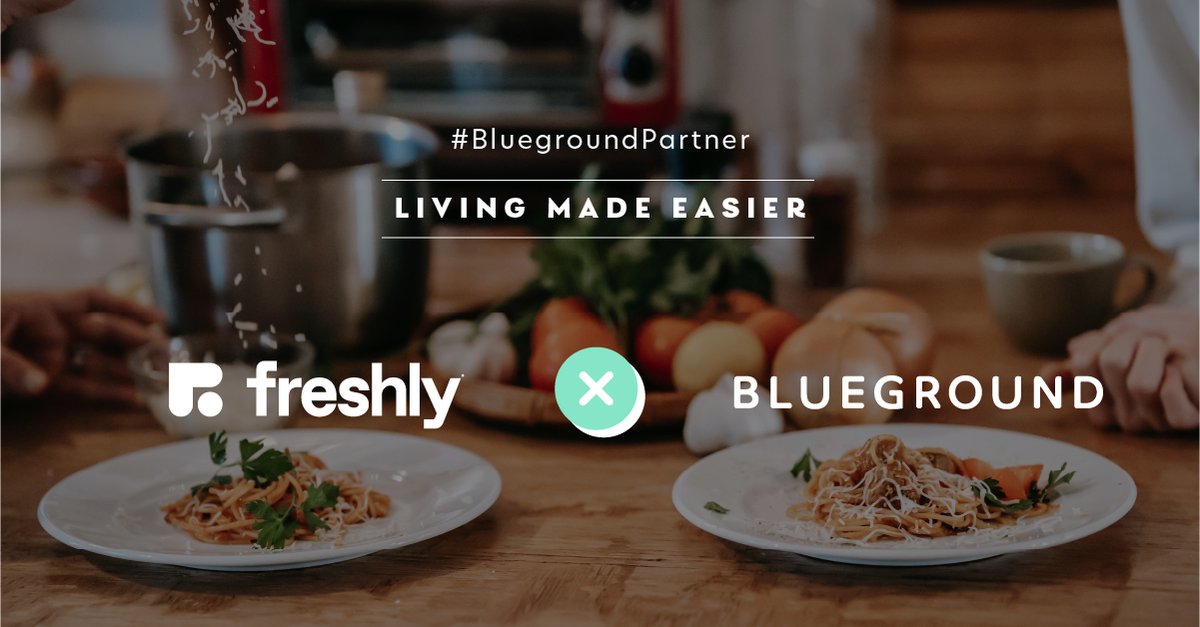 theblueground's tweet photo. While moving to a new city can be stressful, we want to make sure our guests are living their best & healthiest lives. That's why we're excited to partner with @freshly to give our guests chef-made, healthy meals delivered right to their door! Bon appetit! π½οΈ #BluegroundPartners https://t.co/tF3Xp4vSBg