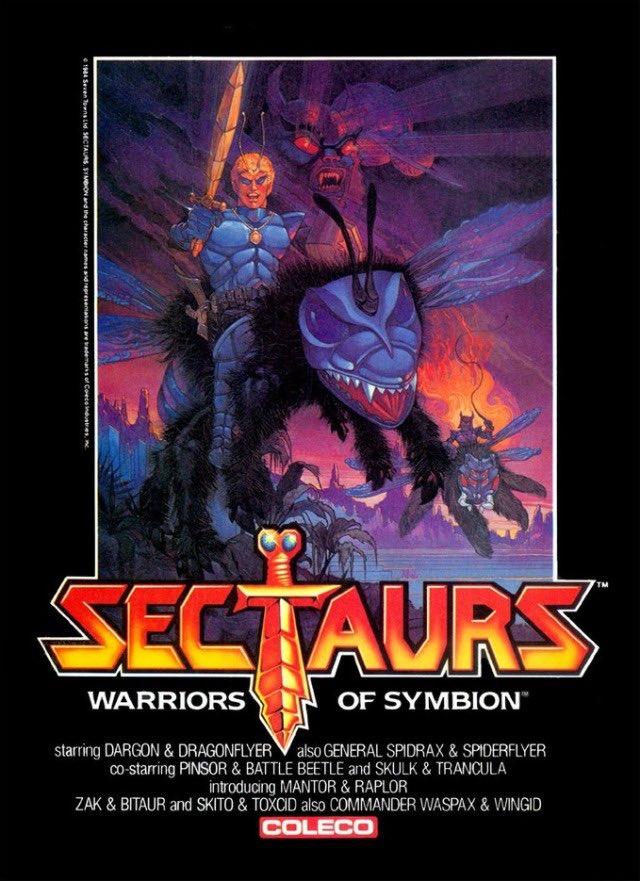 Print ad for Coleco’s Sectaurs toy line #Sectaurs #80sToys #actionfigures