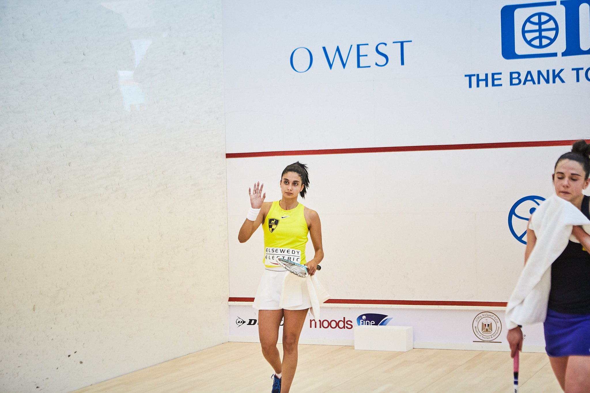 Rowan Elaraby celebrates a win at the 2021 El Gouna International