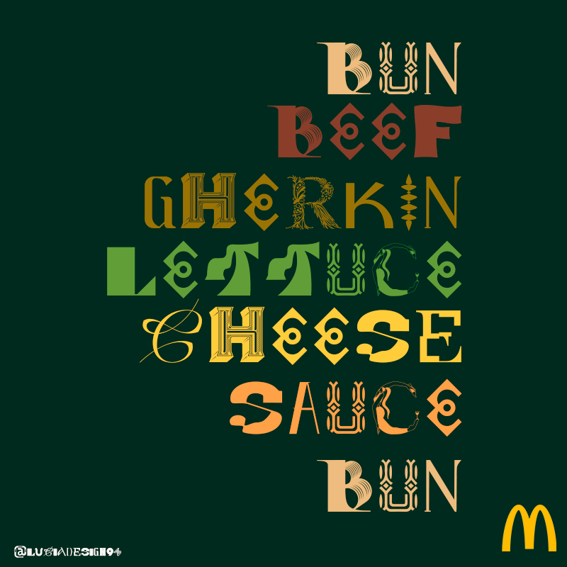 luciadesign94's tweet photo. @OneMinuteBriefs of the Day: 
Create billboard posters to reimagine and redesign your favourite advertising campaigns using the #DiversityType for #WorldDiversityDay.
Brief ran with @wearedistillery 
@McDonalds https://t.co/ArtrluqbgL