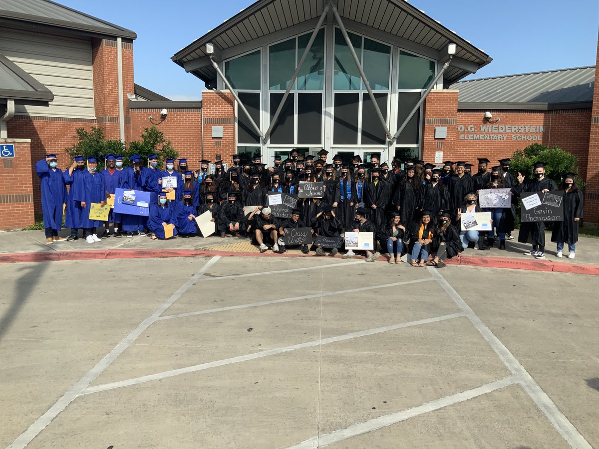 Congratulations to our seniors from Steele HS and Clemens HS! It was great to have our Wolverines back one more time. Best of luck graduates as you move into your new chapter in life. #OGWolverines #scucisd Proud