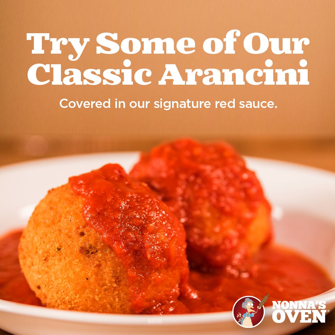 The ultimate comfort food, our rice balls are perfect for your Friday lunch, dinner, or even for a snack if you can stop at just one. They come in margarita style (tomato sauce &amp; cheese) and Sicilian arancini style (tomato sauce, mozzarella, ground beef, fresh peas).