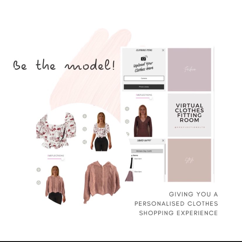 rreflectionsltd's tweet photo. Did you know, R Reflections let’s you be the model?! Download the app today to personalised your clothes shopping experience! 🛍

#fashion #style #fittingroom #retail https://t.co/6mIhpIpoyD
