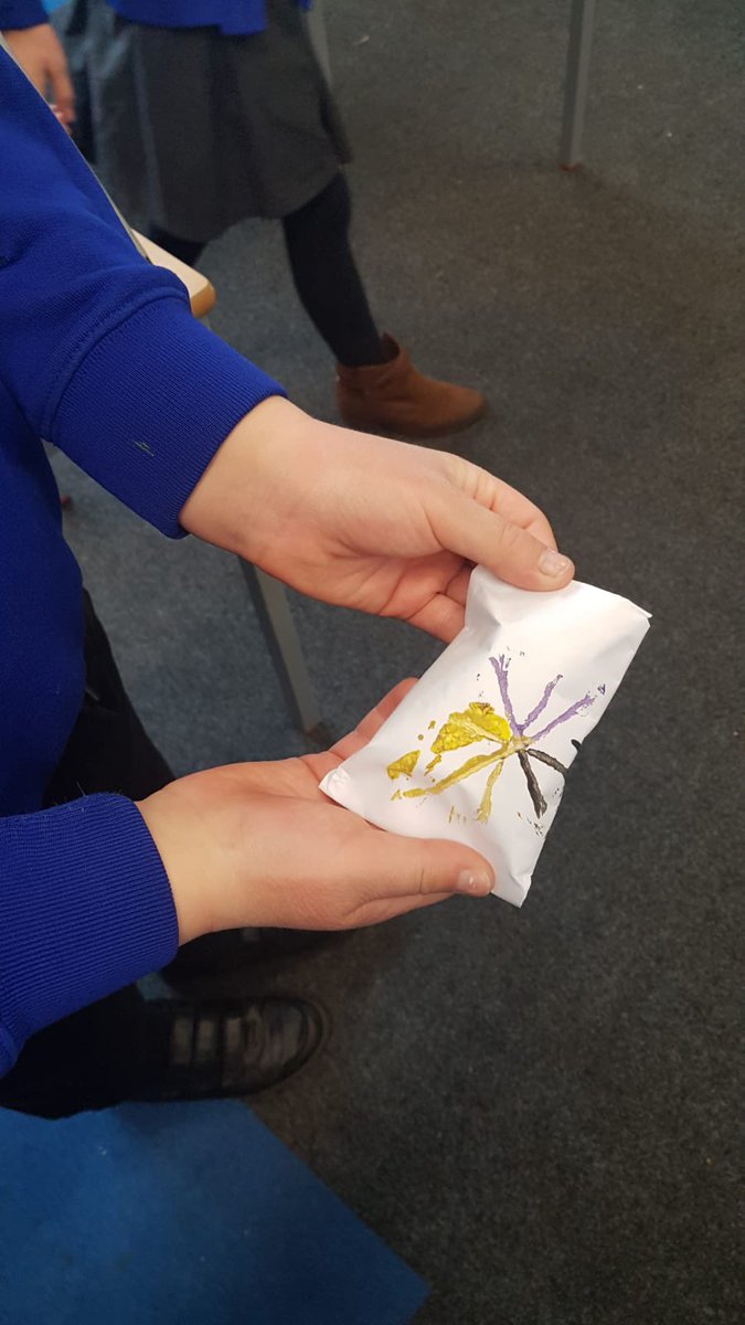 Ashwoodspencer4's tweet photo. We have been busy using our new skill of printing to make our chocolate wrappers. @satrust_ https://t.co/amuVfSZSp8