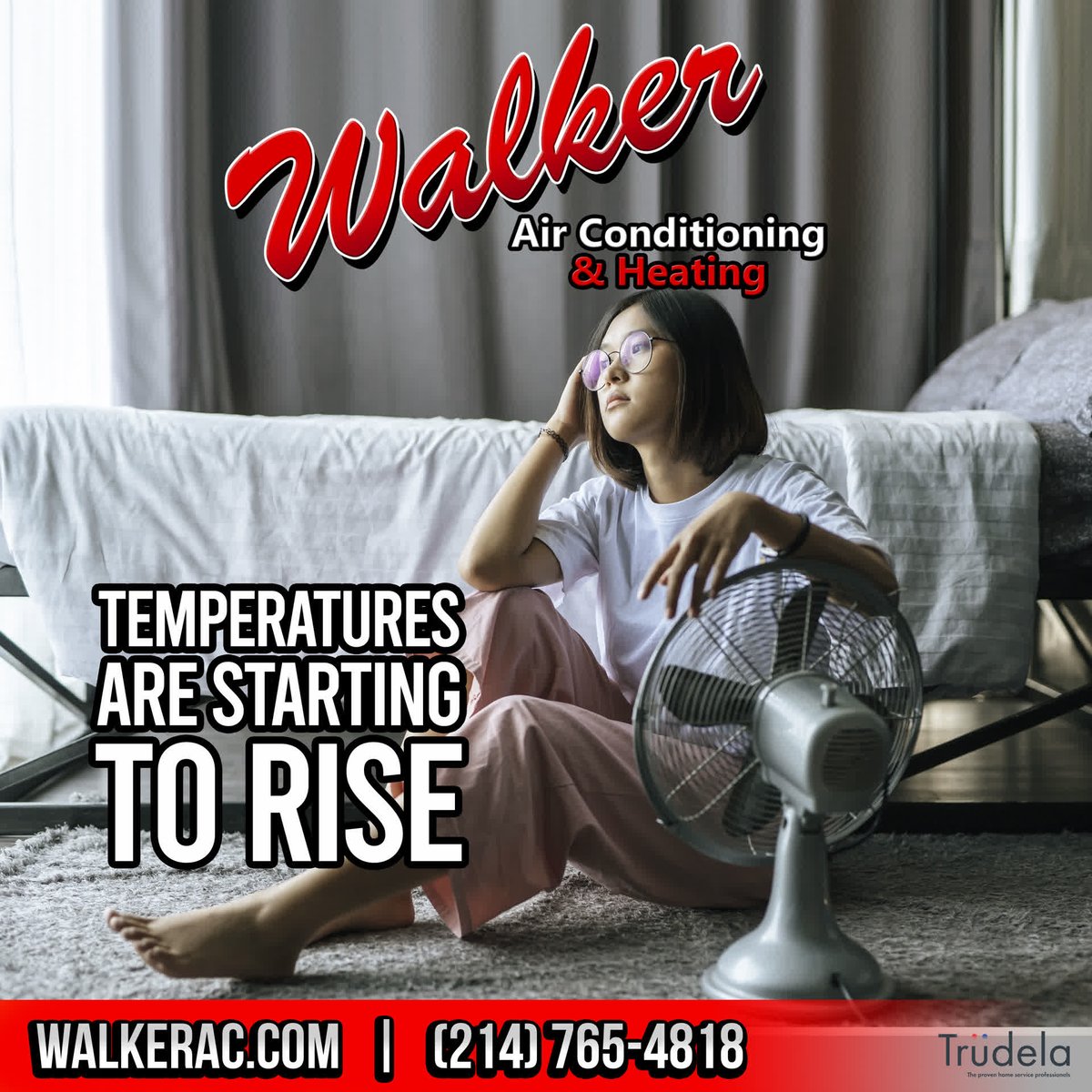 WalkerACHeating's tweet photo. Temperatures are starting to rise. This is the perfect time to get your AC checked out. Contact our team today. https://t.co/FtEA9jQthY. (214) 765-2818 https://t.co/cMmigbkIlx