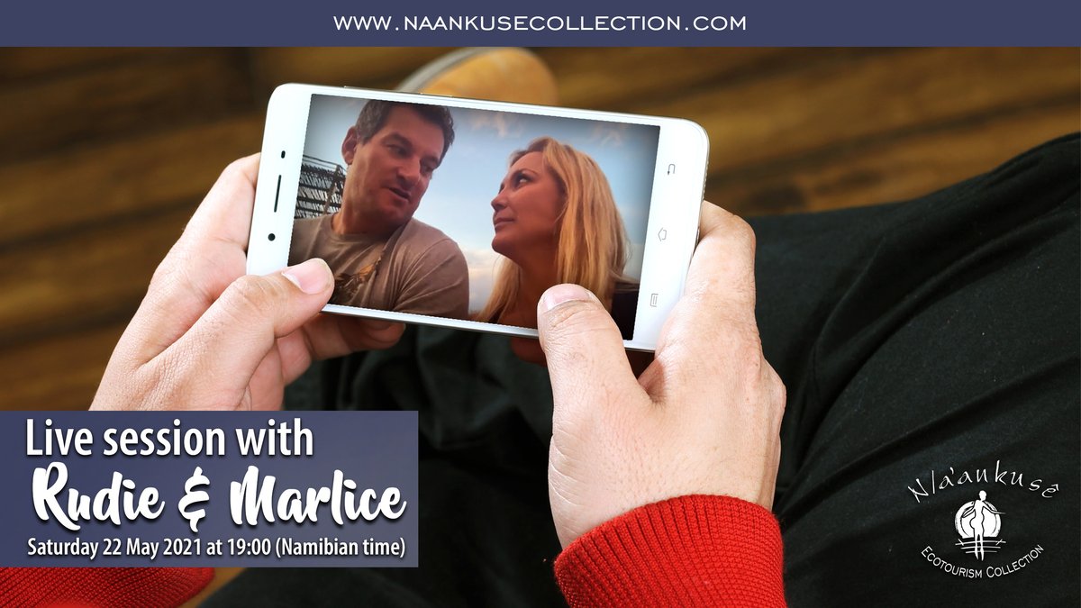 Good news! Not only is the weekend about to begin, but you can also join Rudie &amp; Marlice tomorrow (22 May 2021) live right here and ask them your conservation or ecotourism questions. See you tomorrow. #naankuse #naankusesanctuary #naankuseMoments #naankuseFamily #Namibia