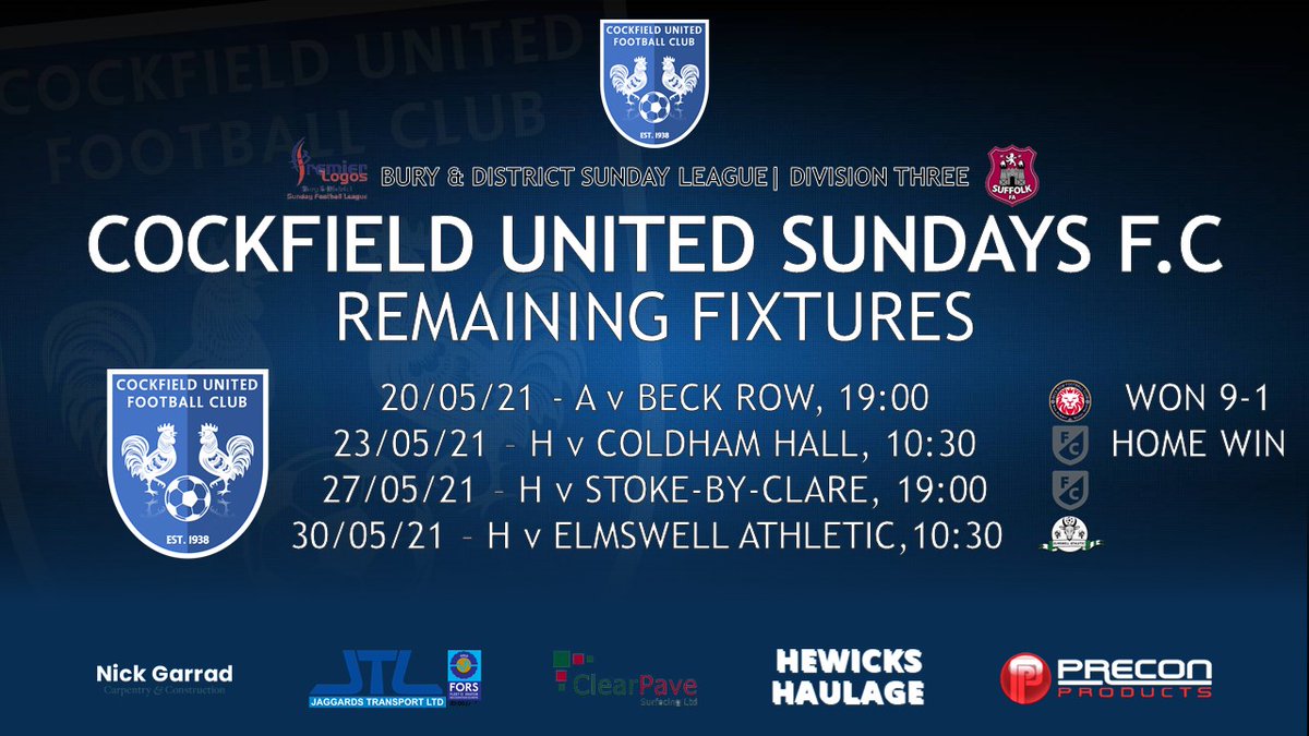 Cockfield United FC tweet media