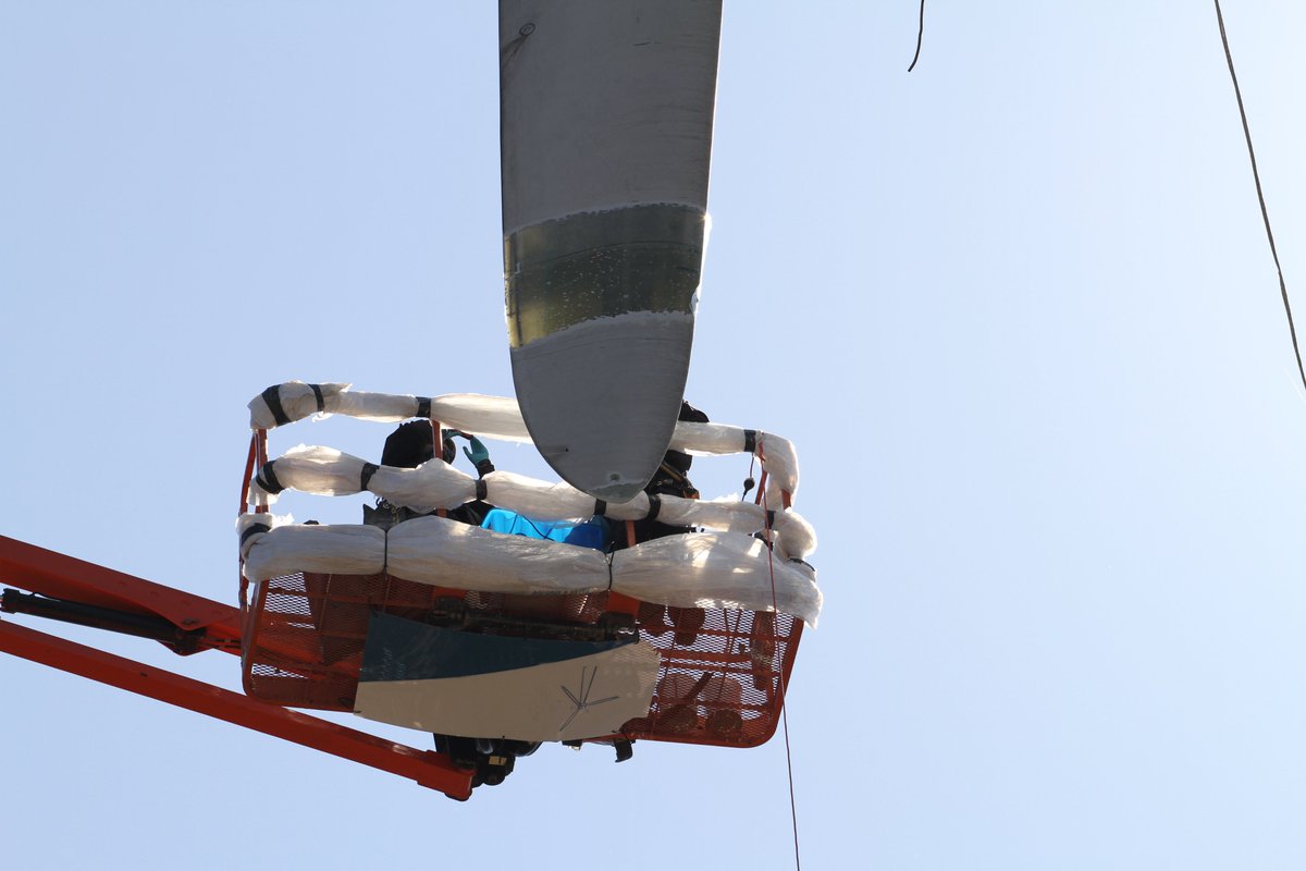 BladeExtension's tweet image. #RBE is a product that increase the rotor diameter, which has been successfully tested and used in practice for several years. 

The #installation is carried out on the #hangingblade, without dismantling the blade. 

Find more at: rotorbladeextension.com