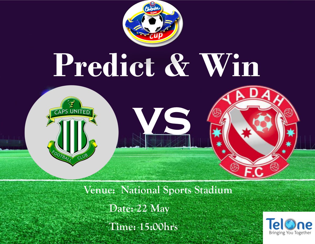TelOneZW's tweet image. FOOTBALL IS BACK! 

Predict which team will score first during the game between @capsunitedfczw vs @FcYadah and stand a chance to WIN a braai set, courtesy of your service provider of choice!!!!!!

HOW TO ENTER:
Follow our page, retweet this post and leave your prediction