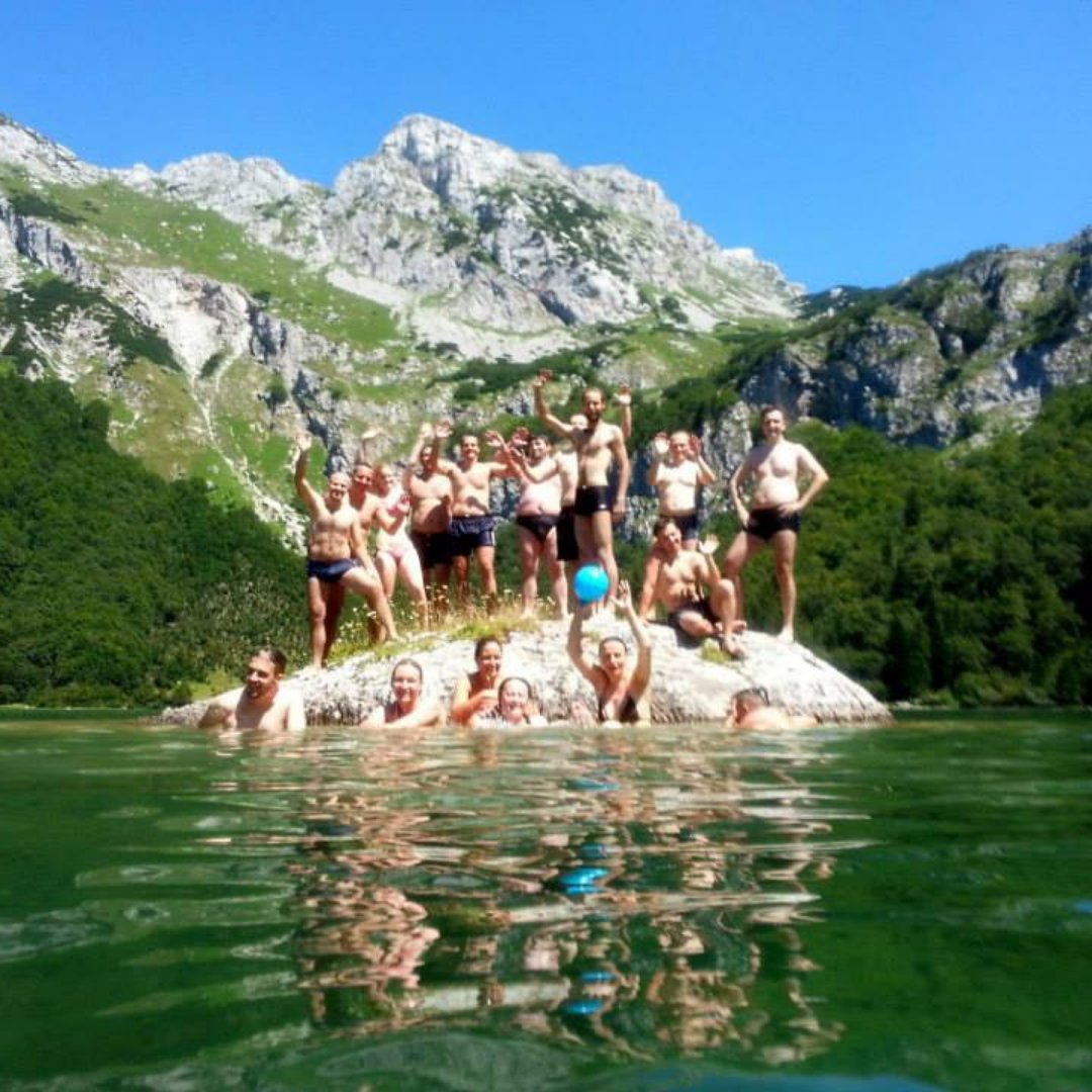 novalitedoo's tweet photo. We don't know how the current employees of NovaLite would cope and endure this kind of team building🙄,but it was wild! Not only the adrenaline rafting part, but the hiking, swimming, dancing and singing, while camping in isolated bungalows. National park Sutjeska blown us away! https://t.co/YF5SzJMLv7