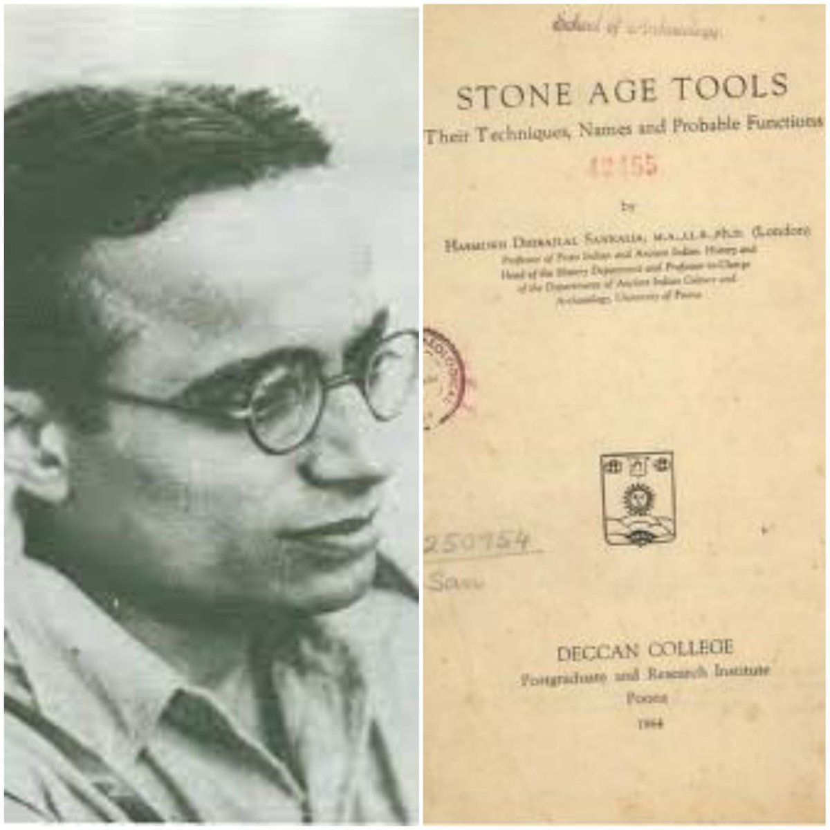 sutonukaBhatta1's tweet photo. #IndianPrehistory
Indian Prehistory was not just restricted to surveys and discoveries of sites, understanding the assemblages in the Indian context and in the global space was given utmost priority. H.D. Sankalia was a pioneer in concretising it. #StoneAgeTools published 1964. https://t.co/uMw8vbiZbV
