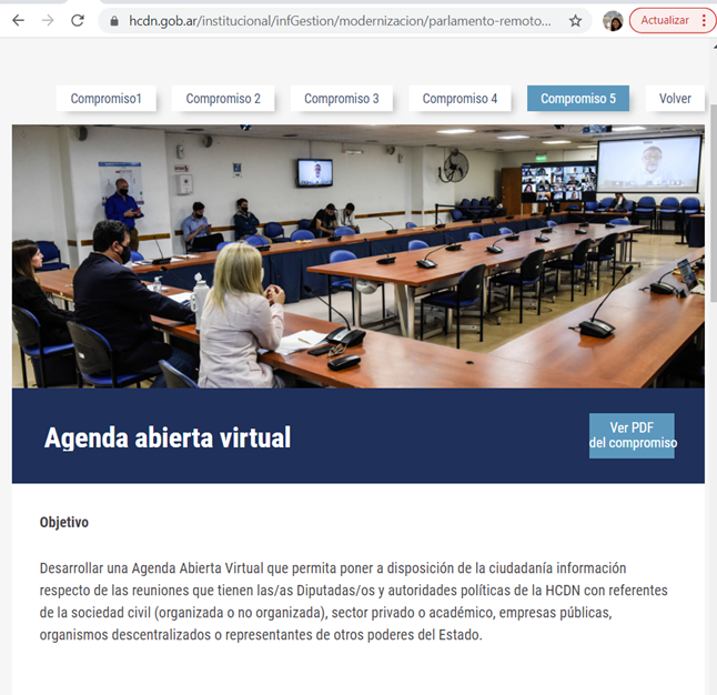 Natalicasanova's tweet photo. #AHORA La Cámara de Dip. (@DiputadosAR) de 🇦🇷 está presentando el compromiso 5 de #openparl sobre #AgendasAbiertas para transparentar el procesos de decisiones en el parlamento. 

📽️En vivo: https://t.co/yAMPPbyOZh

📑Plan: https://t.co/bJJAG1oU5Y https://t.co/VOIhMvKNHC