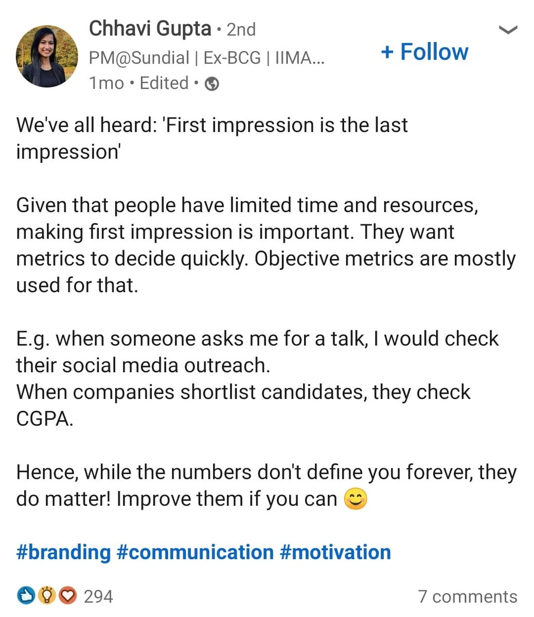 Please share your social media handle before you talk to me, Thanks, Bye!

#bschool #funda #gyaan #motivation #success #growth #mindset #productivity #distractions #support #mba