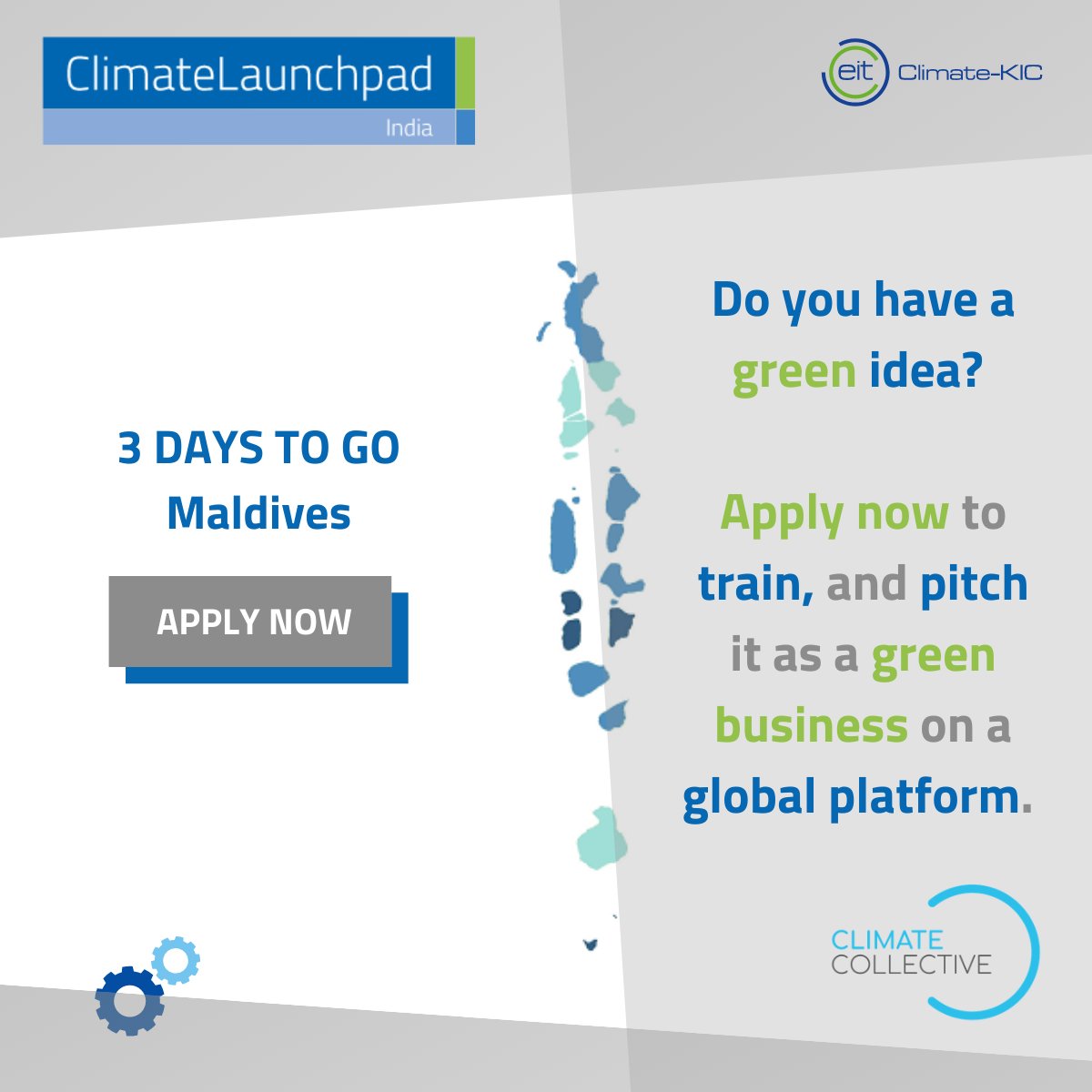 CCollectiveNet's tweet photo. Got a #greenidea at the back of the Napkin? 

Inviting young innovators from #Maldives to apply for ClimateLaunchpad 2021 before 23rd May. Apply here: https://t.co/bFY67BvaKJ

@ClimateLaunch @ClimateKIC 

#ClimateCollectiveFoundation #GreenIdeas #universitystudents #researchers https://t.co/VFdVocmpKK