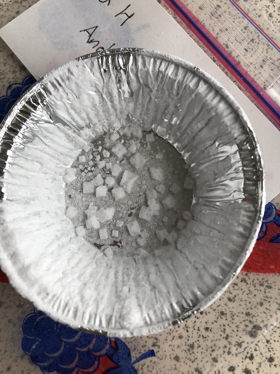 ScienceKJAR's tweet photo. Salt samples ready to go to Johnson Matthey for analysis- children challenging industry- purification.@Y5KJAR @ciecyork_clare https://t.co/im86DSwB9f