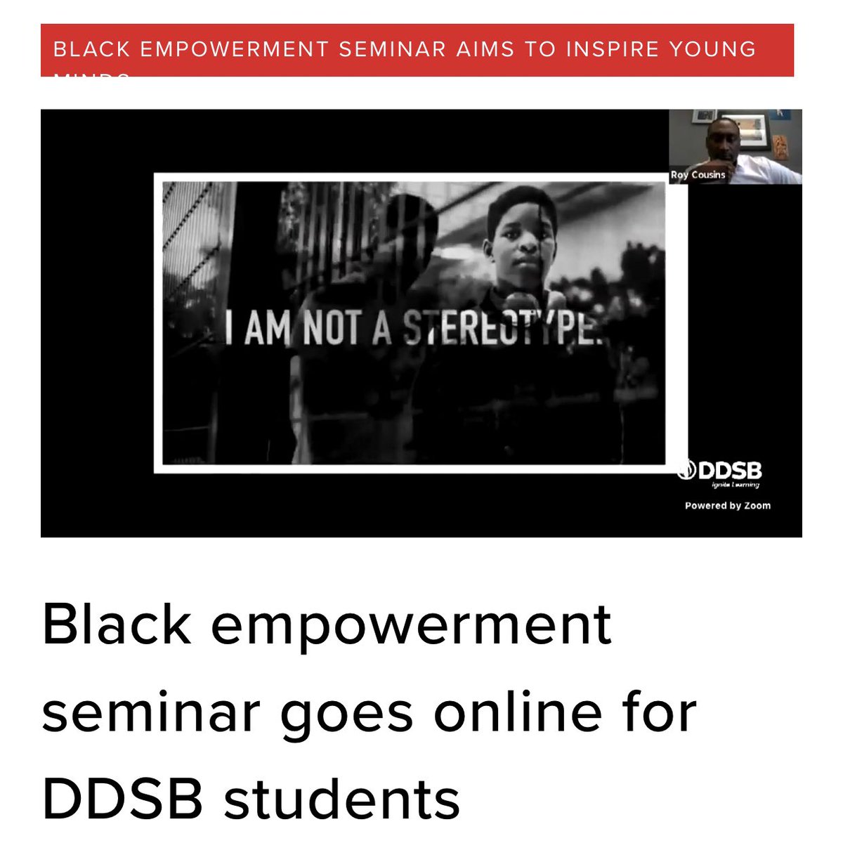 Incredibly proud of this <a href="/globalnews/">Globalnews.ca</a> feature and the team that pushed hard to make this happen this year. Black empowerment seminar goes online for DDSB students globalnews.ca/video/7882281/… <a href="/thecypherddsb/">TheCypherDDSB</a> <a href="/DDSBSchools/">Durham District School Board (DDSB)</a> @caddyps <a href="/KhoguY/">Kokhulani Yasodaran</a> <a href="/thewrealSean/">Sean McCormack</a> <a href="/equity_DDSB/">Equity_DDSB</a>
