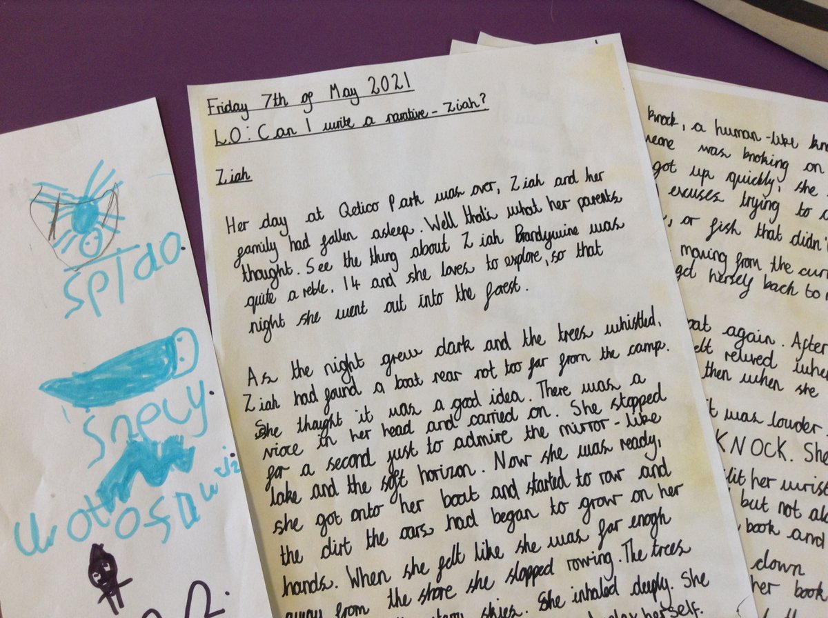 ArbourthorneCPS's tweet photo. Miss Ellison found some writing done by the current Y6 when they were in KS1 - check out the progress! We had great fun in class with Miss Hollows seeing how we've come during our time at Arbourthorne #progress #aimhigh #readyforsecondary https://t.co/SOoe7flY2Y