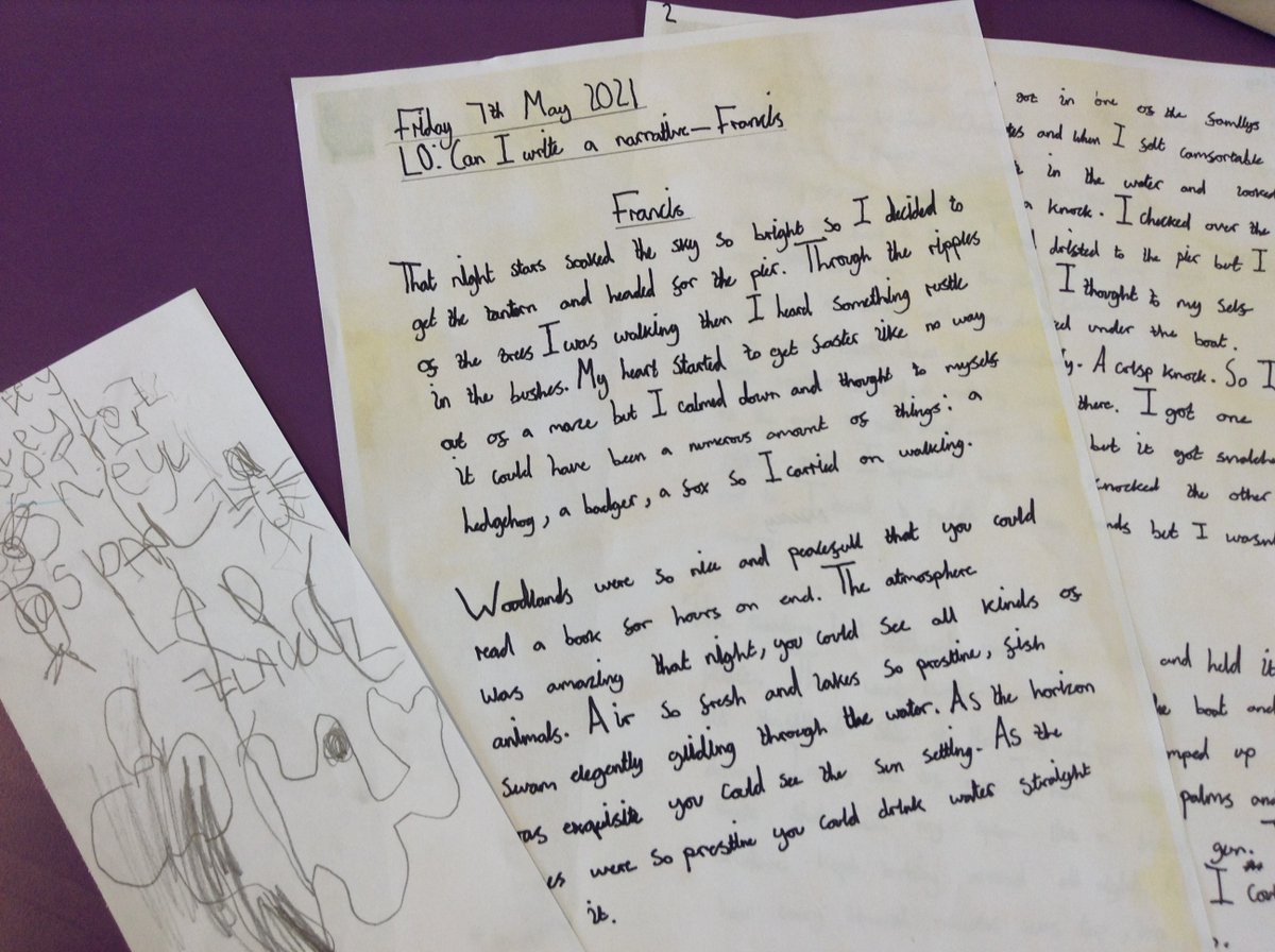 ArbourthorneCPS's tweet photo. Miss Ellison found some writing done by the current Y6 when they were in KS1 - check out the progress! We had great fun in class with Miss Hollows seeing how we've come during our time at Arbourthorne #progress #aimhigh #readyforsecondary https://t.co/SOoe7flY2Y