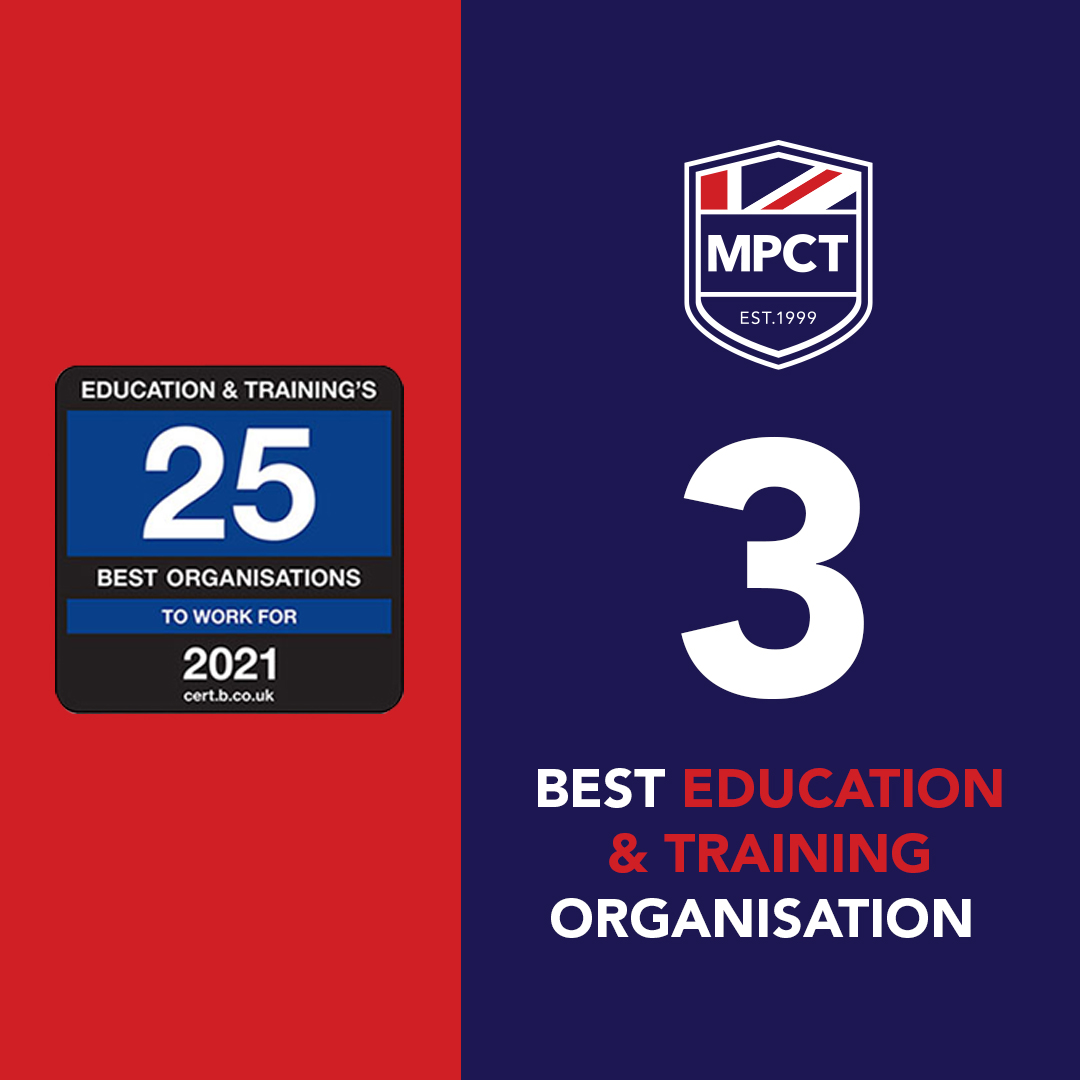 MPCT_HQ's tweet photo. MPCT is the 3rd Best Education and Training Organisation in the UK!!

We're proud to have been #MakingBetterCitizens since 1999 and it's an honour to be listed amongst such great companies. #WhoWeAre

Check back at 3pm for the big one:
⭐ Top 100 Mid-Sized Companies in the UK https://t.co/PTe0WJeRGF