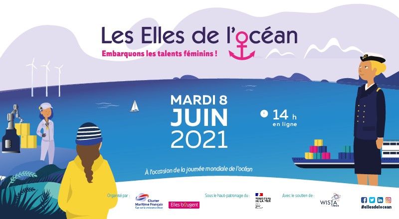 ⚓SAVE THE DATE⚓Les Elles de l'Océan reviennent le 8 juin à 14h ! Restez connectées pour l'ouverture des inscriptions 🔜 <a href="/ClusterMaritime/">Cluster Maritime Français</a>