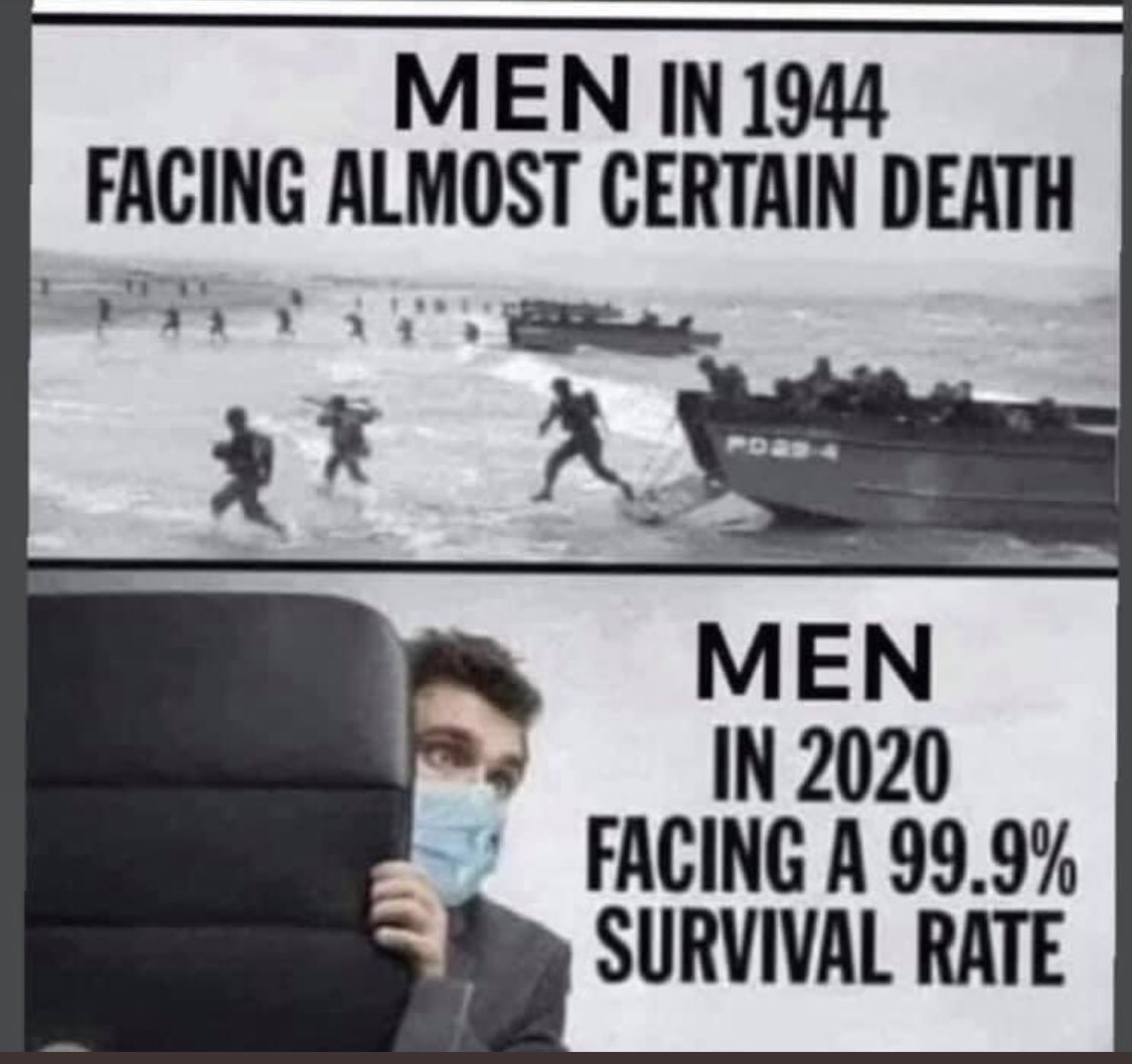 KTflet6l's tweet photo. @DPJHodges Here’s Dan hiding behind his mask whilst real men don’t wear them and choose to look after their immune system that gives much better protection than his coercive jibjab. https://t.co/WryMgwK6vq