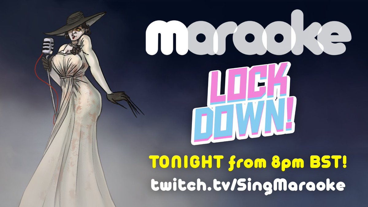 🚨 OMG MARAOKE LOCKDOWN IS TONIGHT!!! 🚨

Tune in for another night of online karaoke (but rewritten about games) 🎤🎮

8PM BST 👉 twitch.tv/singmaraoke

RSVP and invite your friends 🎟️ fb.me/e/CelcXNA8

SEE YOU TONIGHT XOXO 🥳