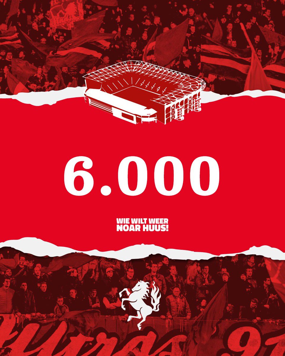 😳 Na 3️⃣ uur 6.000 verlengers!

😍 1.200 meer dan vorig jaar rond deze tijd ...

#WeerNoarHuus #fctwente