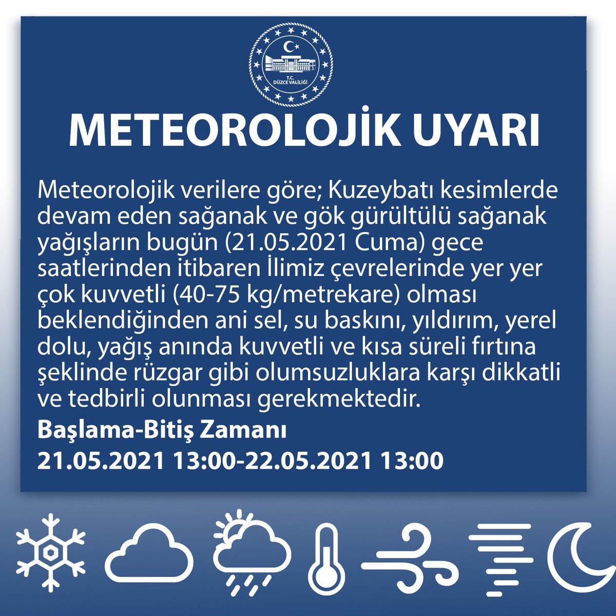 Meteorolojik Uyarı ⚠️ ⛈