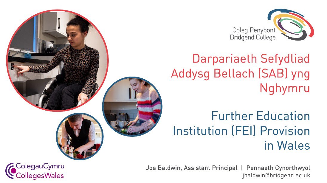JosephBaldwin's tweet image. Joining @ColegauCymru and @ABALNFE today, sharing an overview of ALN provision in FE with local authority colleagues and commissioners from across Wales.

#ALNFE #ALNWales #ADYCymru