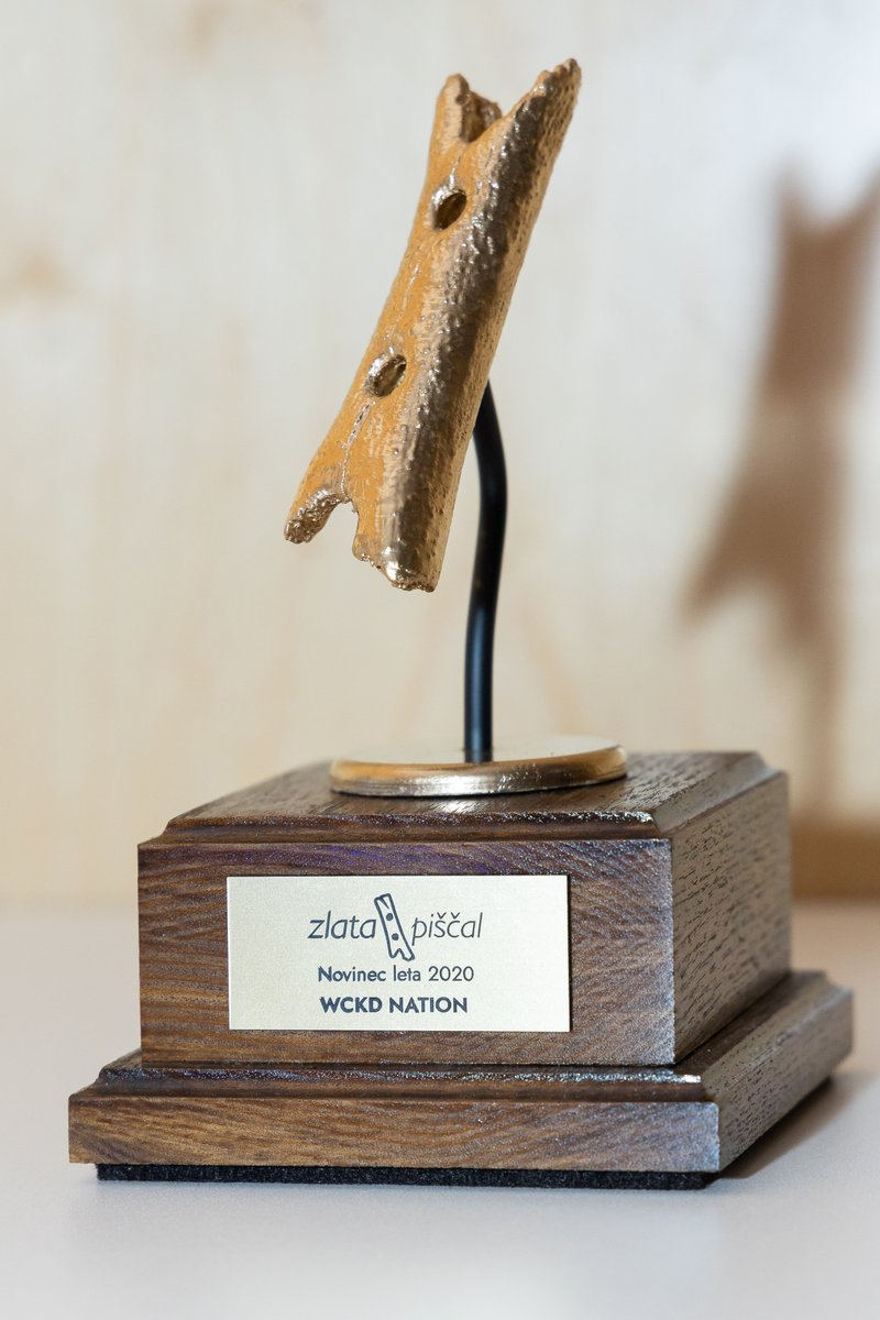 Wooooow!! We won the Slovenian music prize <a href="/zlatapiscal/">Zlata Piščal</a> (Golden Flute) in the category the Newcomer of the Year!! Thank you Academy for selecting us from all the rest of amazing nominees and of course thank you dear friends for listening to Wckd Nation 🎶❤️