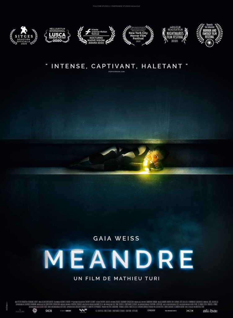 Un film de genre français réussi ? Oui ! #Méandre et il sort la semaine prochaine. Petit budget mais inventivité &amp; générosité de <a href="/MathieuTURI/">Mathieu Turi</a> . Excellente Gaia Weiss.
Petit goût de Cube/Buried avec son originalité propre.
J’ai beaucoup aimé.
Poke <a href="/ThomasLubeau/">Thomas Lubeau</a>