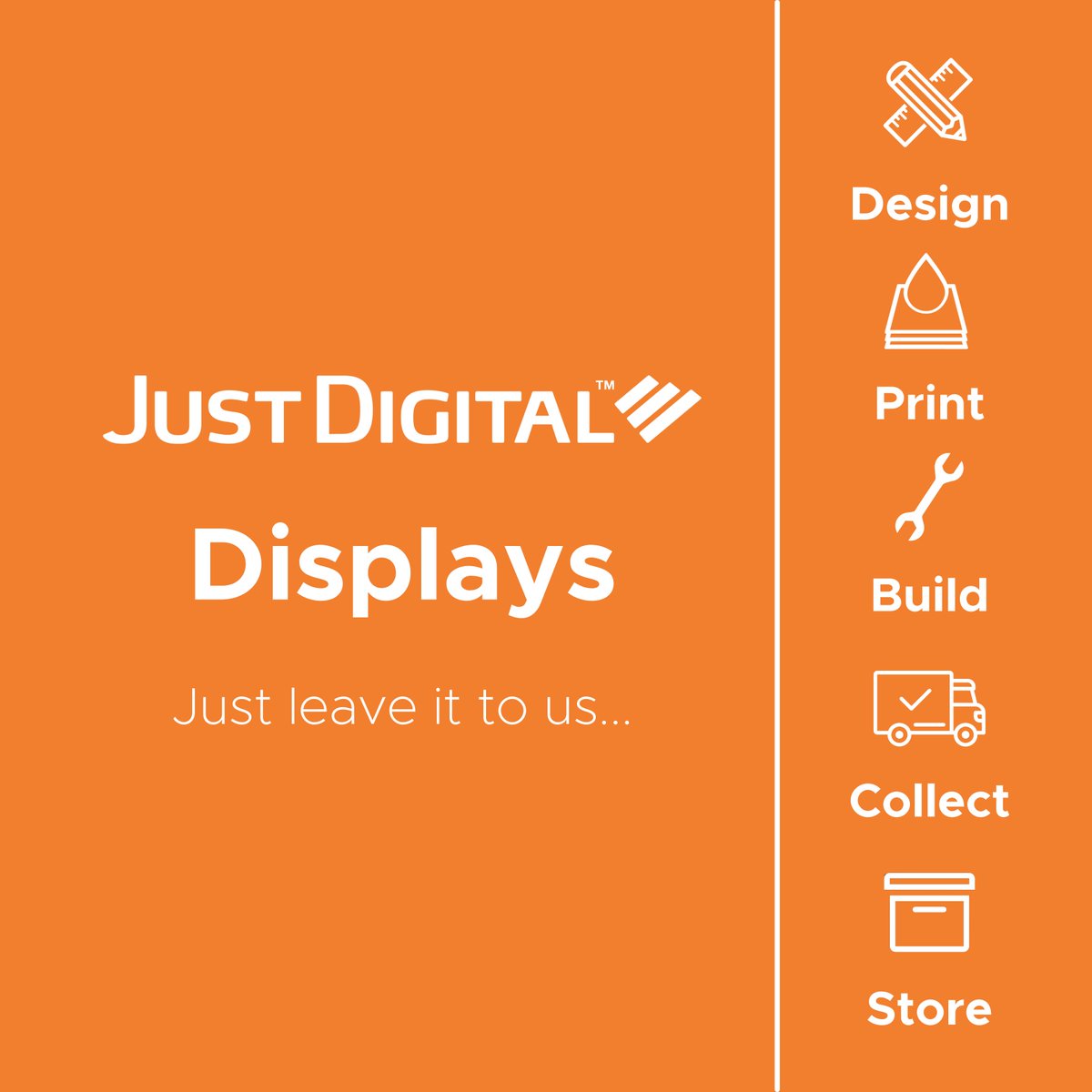 Leave it to us to make your exhibitions run as smoothly as possible. From design to storage, our team will look after the whole experience for you, allowing you to concentrate on your event.

Contact us on 01480 825 000 or email justask@justdigital.co.uk

justdigital.co.uk