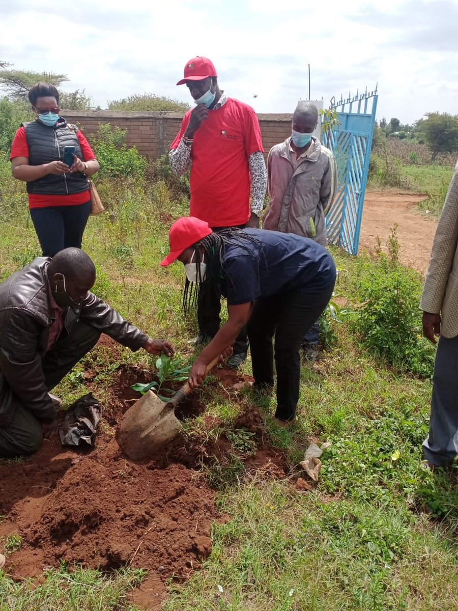 NG-CDF Board senior management staff and the NG-CDF Board secretariat staff are in Kajiado South sub-county, loitoktok forest for the national tree planting exercise.